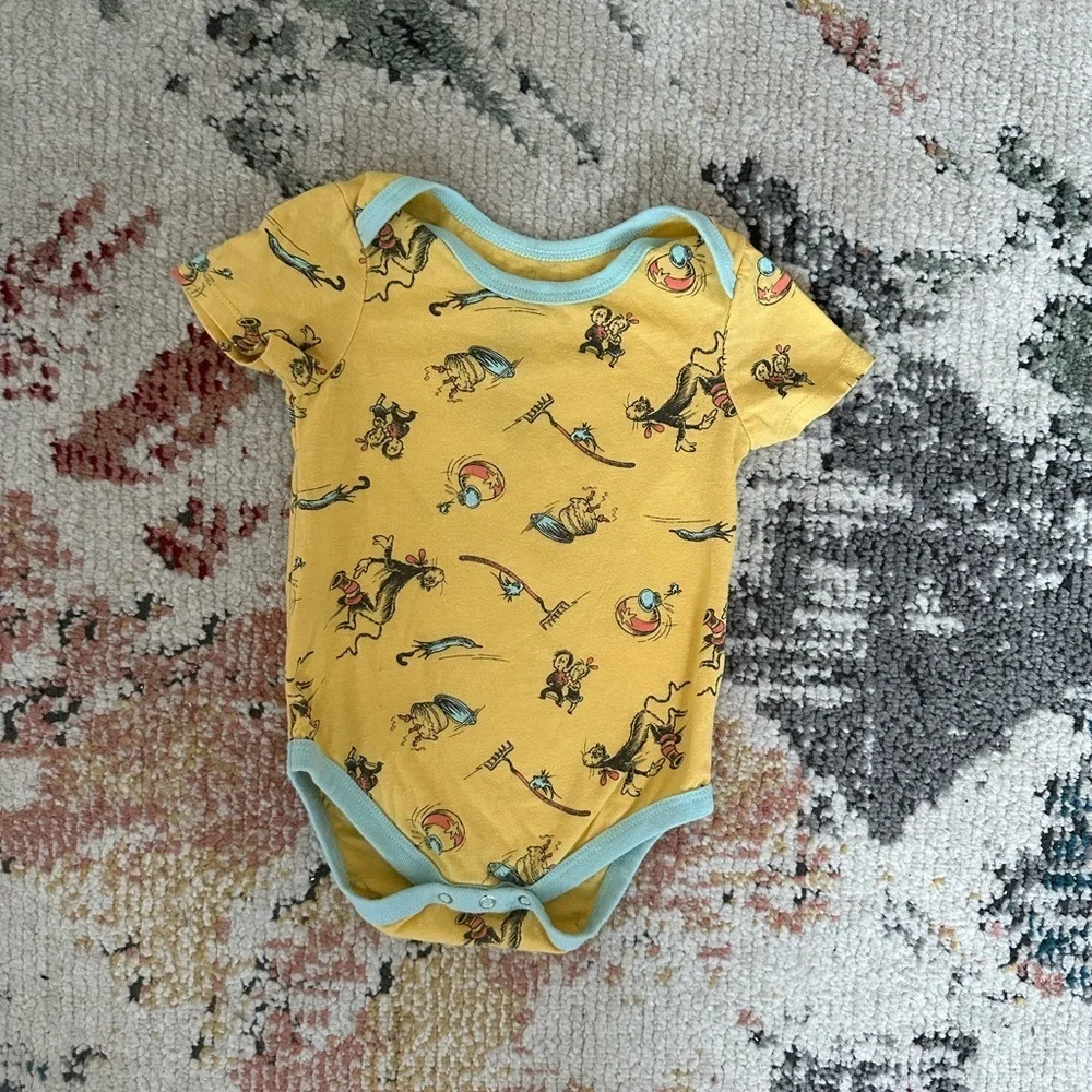 Dr. Seuss Cat and The Hat Sally Fish 18 Months Baby Boy or Girl One Piece